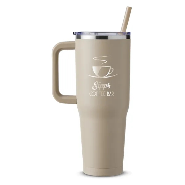 Harriton. 40 oz. Vacuum Insulated Stainless Steel Travel ... - Harriton. 40 oz. Vacuum Insulated Stainless Steel Travel ... - Image 13 of 16
