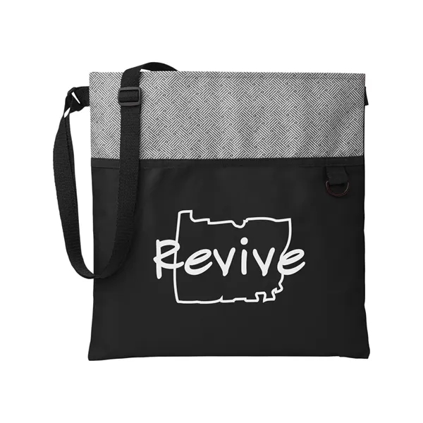 Prime Line. Patchwork Eco Friendly Crossbody Tote Bag. - Prime Line. Patchwork Eco Friendly Crossbody Tote Bag. - Image 2 of 8