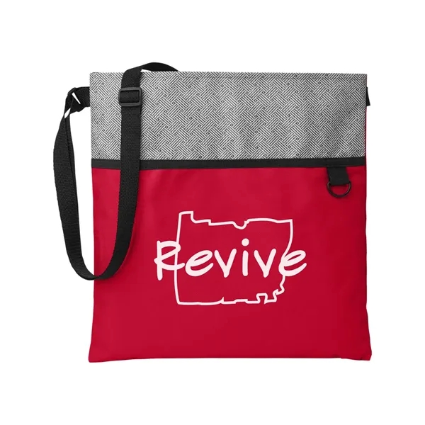 Prime Line. Patchwork Eco Friendly Crossbody Tote Bag. - Prime Line. Patchwork Eco Friendly Crossbody Tote Bag. - Image 7 of 8
