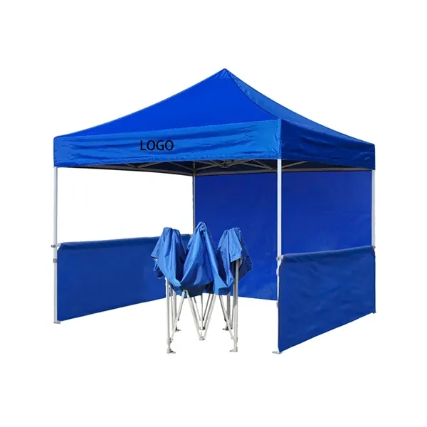 10' x 10' Pop Up Canopy Tent Top With Back Wall - 10' x 10' Pop Up Canopy Tent Top With Back Wall - Image 0 of 2
