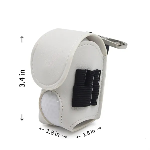 PU Leather Outdoor Portable Small Golf Ball Set Bag - PU Leather Outdoor Portable Small Golf Ball Set Bag - Image 1 of 5