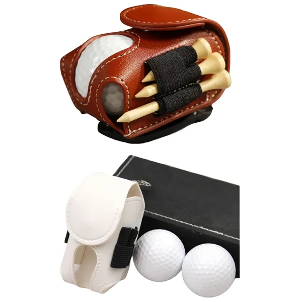 PU Leather Outdoor Portable Small Golf Ball Set Bag - PU Leather Outdoor Portable Small Golf Ball Set Bag - Image 5 of 5