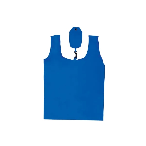 Prime Line. Polyester Folding Grocery Tote Bag. - Prime Line. Polyester Folding Grocery Tote Bag. - Image 4 of 4