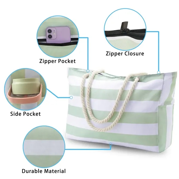 Waterproof Beach Tote Bag - Waterproof Beach Tote Bag - Image 1 of 3