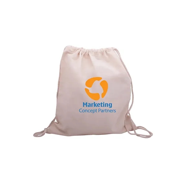 Cotton Canvas Drawstring Bag - Cotton Canvas Drawstring Bag - Image 10 of 12