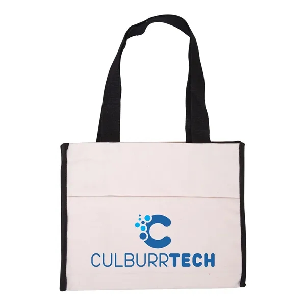 Prime Line. Cotton Gusset Accent Box Tote Bag. - Prime Line. Cotton Gusset Accent Box Tote Bag. - Image 3 of 6