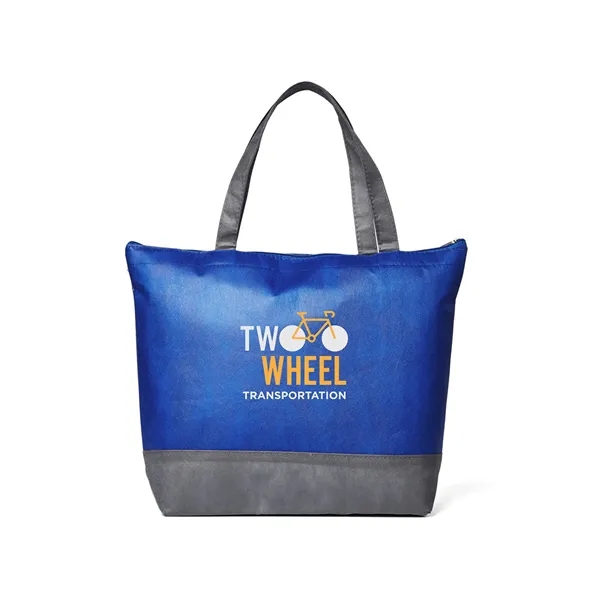 Hexagon Pattern Non-Woven Cooler Tote Bag - Hexagon Pattern Non-Woven Cooler Tote Bag - Image 3 of 4