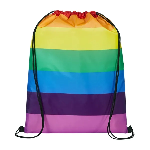 Prime Line. b.free Pride Rainbow Drawstring Bag. - Prime Line. b.free Pride Rainbow Drawstring Bag. - Image 2 of 2
