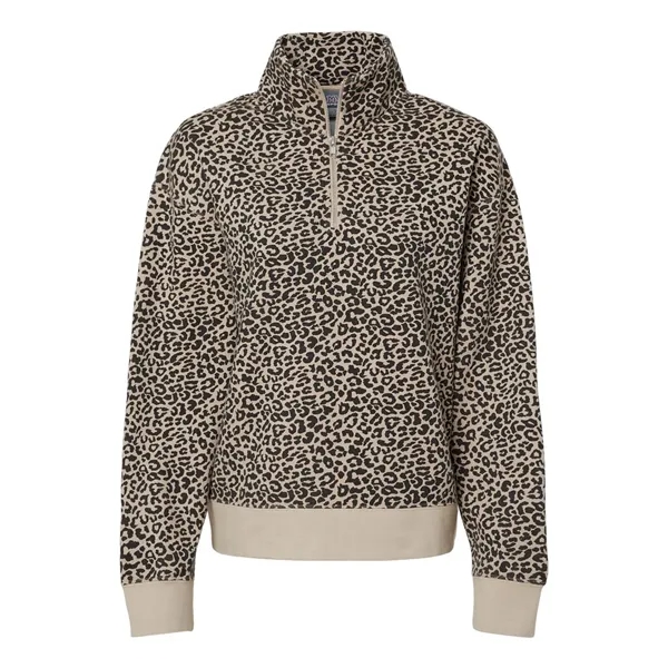 MV Sport Women's Sueded Fleece Quarter-Zip Sweatshirt - MV Sport Women's Sueded Fleece Quarter-Zip Sweatshirt - Image 1 of 8