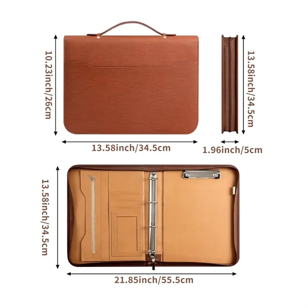 A4 PU Leather Portfolio Organizer - A4 PU Leather Portfolio Organizer - Image 1 of 3