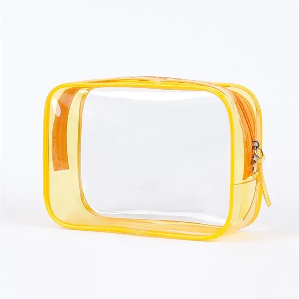 Transparent Cosmetic Toiletry Bag with Zipper - Transparent Cosmetic Toiletry Bag with Zipper - Image 6 of 6