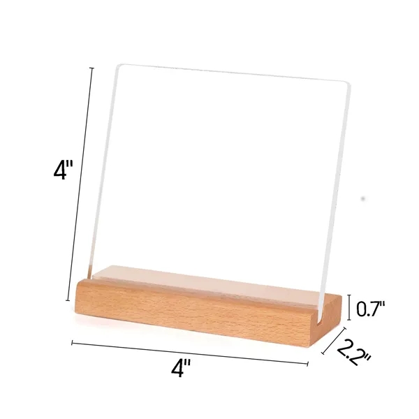 Clear Desk Decorative Acrylic Sign - Clear Desk Decorative Acrylic Sign - Image 1 of 1