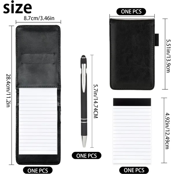 Leather Pocket A7 Notebook with Pen - Leather Pocket A7 Notebook with Pen - Image 1 of 4