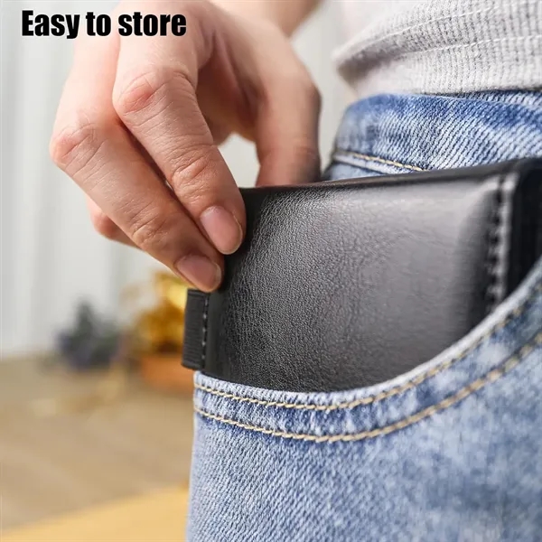 Leather Pocket A7 Notebook with Pen - Leather Pocket A7 Notebook with Pen - Image 2 of 4
