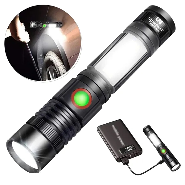 Rechargeable LED COB Flashlight with Clip for Work - Rechargeable LED COB Flashlight with Clip for Work - Image 0 of 6