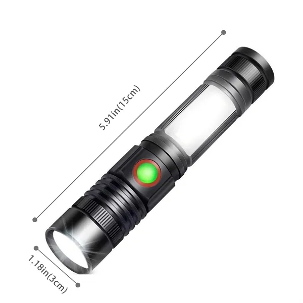 Rechargeable LED COB Flashlight with Clip for Work - Rechargeable LED COB Flashlight with Clip for Work - Image 1 of 6