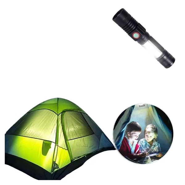 Rechargeable LED COB Flashlight with Clip for Work - Rechargeable LED COB Flashlight with Clip for Work - Image 3 of 6