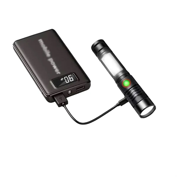 Rechargeable LED COB Flashlight with Clip for Work - Rechargeable LED COB Flashlight with Clip for Work - Image 5 of 6