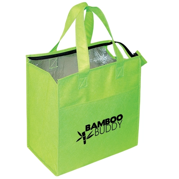 NON WOVEN INSULATED GROCERY TOTE - NON WOVEN INSULATED GROCERY TOTE - Image 1 of 3