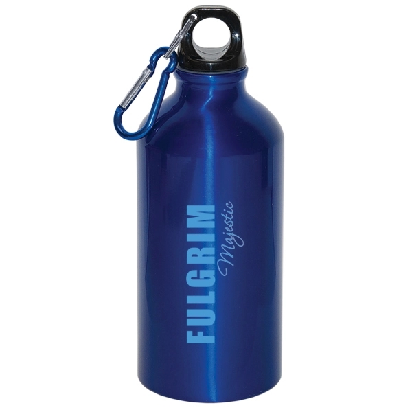 500 ml (17oz.) ALUMINUM WATER BOTTLE WITH CARABINEER - 500 ml (17oz.) ALUMINUM WATER BOTTLE WITH CARABINEER - Image 3 of 4