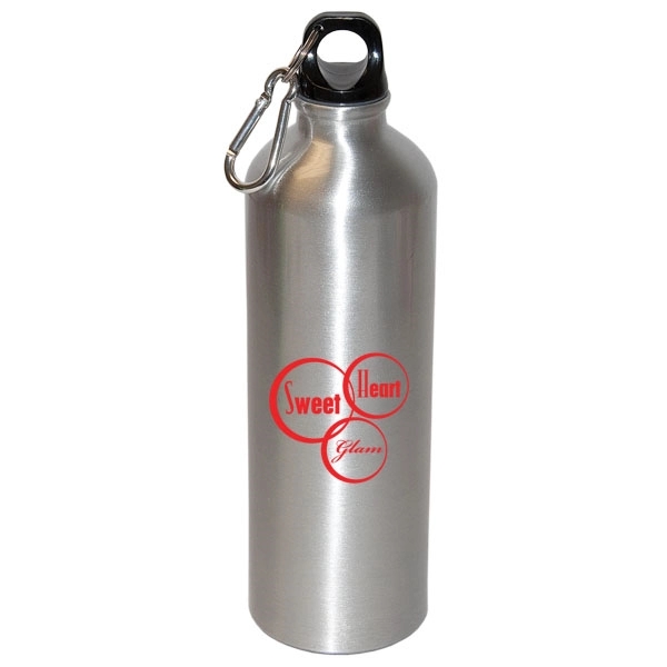 750 ML (25 OZ.) ALUMINUM WATER BOTTLE WITH CARABINEER - 750 ML (25 OZ.) ALUMINUM WATER BOTTLE WITH CARABINEER - Image 4 of 4