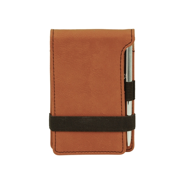 Rawhide Leatherette Mini Notepad with Pen - Rawhide Leatherette Mini Notepad with Pen - Image 1 of 1