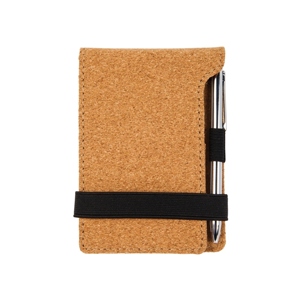 Cork Mini Notepad with Pen - Cork Mini Notepad with Pen - Image 1 of 1