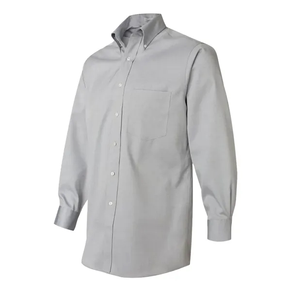 Van Heusen Men's Non-Iron Pinpoint Oxford Shirt - Van Heusen Men's Non-Iron Pinpoint Oxford Shirt - Image 2 of 6