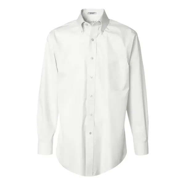 Van Heusen Men's Non-Iron Pinpoint Oxford Shirt - Van Heusen Men's Non-Iron Pinpoint Oxford Shirt - Image 4 of 6