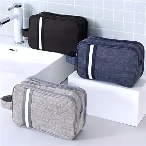Travel Toiletry Bag Dopp Kit Layered Organizer W/ Handle - Travel Toiletry Bag Dopp Kit Layered Organizer W/ Handle - Image 1 of 4