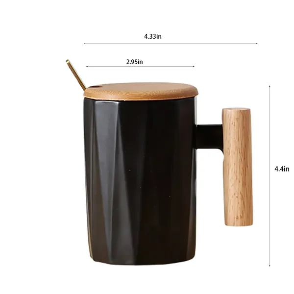 Ceramic Mug With Wooden Handle - Ceramic Mug With Wooden Handle - Image 1 of 3