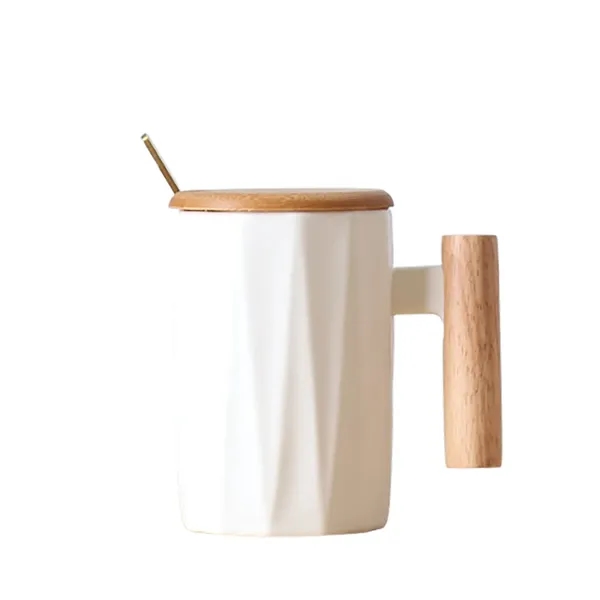 Ceramic Mug With Wooden Handle - Ceramic Mug With Wooden Handle - Image 2 of 3
