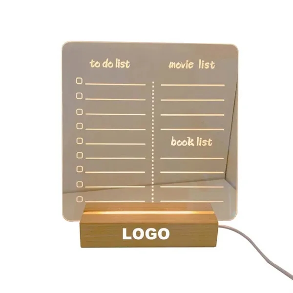 Acrylic Dry Erase Board with Light Up Stand - Acrylic Dry Erase Board with Light Up Stand - Image 0 of 0