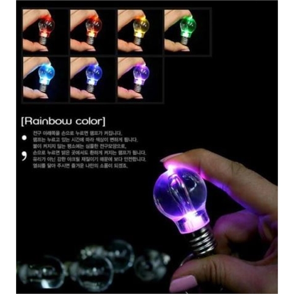 The Bulb - Colorful LED Keychain with Sound/Flashlight - The Bulb - Colorful LED Keychain with Sound/Flashlight - Image 0 of 0