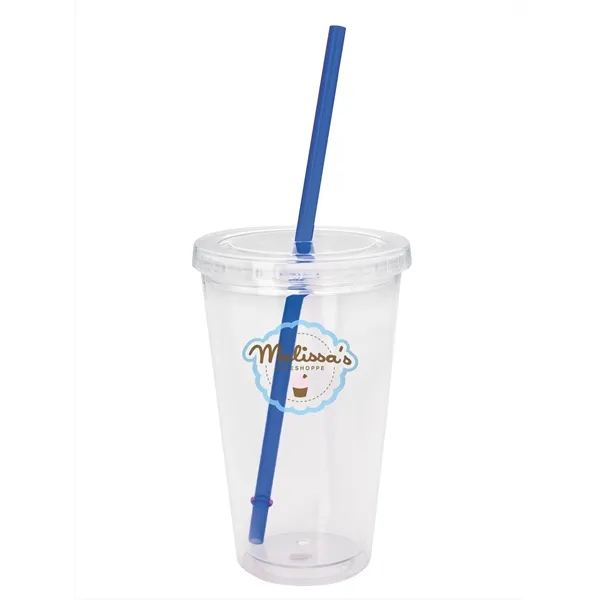 Good Value™ Clear Tumbler with Colored Lid - 18 oz. - Good Value™ Clear Tumbler with Colored Lid - 18 oz. - Image 7 of 17