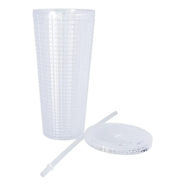 Good Value™ Square-Pattern Double-Wall Tumbler - 23 oz. - Good Value™ Square-Pattern Double-Wall Tumbler - 23 oz. - Image 6 of 10