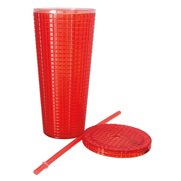 Good Value™ Square-Pattern Double-Wall Tumbler - 23 oz. - Good Value™ Square-Pattern Double-Wall Tumbler - 23 oz. - Image 8 of 10