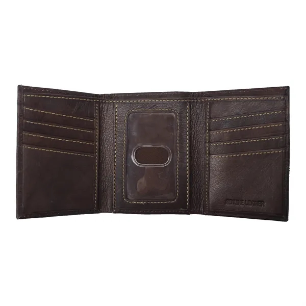 Andrew Philips® Leather Contrast Stitch Tri-Fold Wallet - Andrew Philips® Leather Contrast Stitch Tri-Fold Wallet - Image 1 of 4