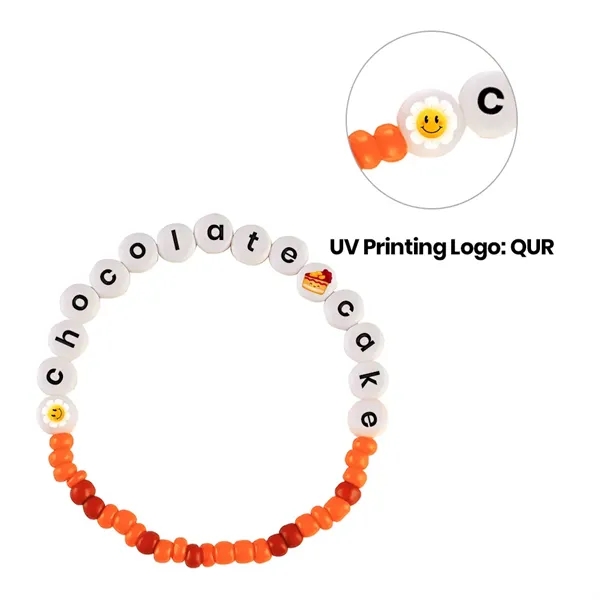 Friendship Acrylic Letter Beaded Elastic Bracelet - Friendship Acrylic Letter Beaded Elastic Bracelet - Image 3 of 13
