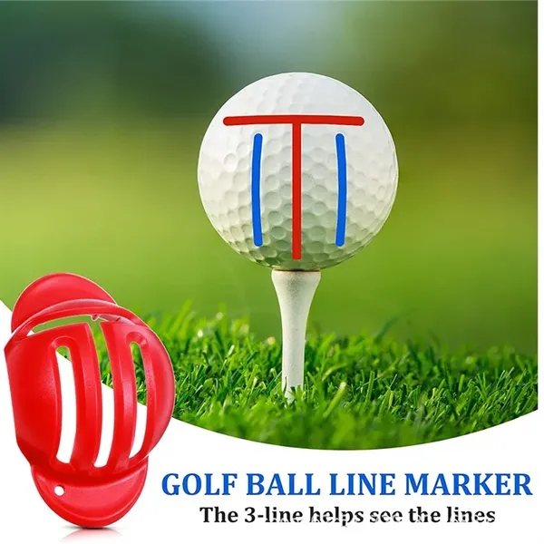 Golf Ball Marker Line Drawing Pens with Keychain - Golf Ball Marker Line Drawing Pens with Keychain - Image 1 of 2