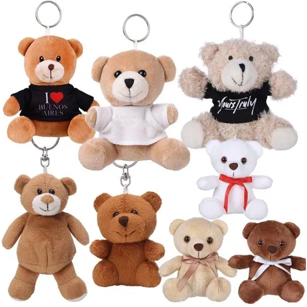 Soft Toy Plush Small Teddy Bear Key Chain - Soft Toy Plush Small Teddy Bear Key Chain - Image 2 of 2