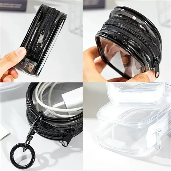 Transparent Travel Cable Organizer Pouch - Transparent Travel Cable Organizer Pouch - Image 4 of 4