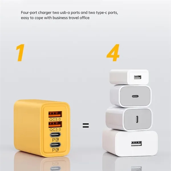 120W USB C 4-Port Fast Charging Block - 120W USB C 4-Port Fast Charging Block - Image 1 of 6