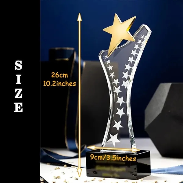 Crystal trophy - Crystal trophy - Image 3 of 3
