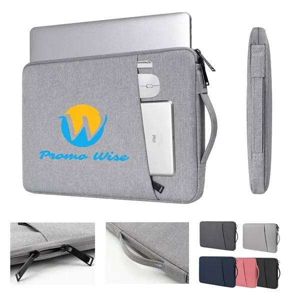 Zippered Shockproof Waterproof Dual-Layer Laptop Pouch Bag - Zippered Shockproof Waterproof Dual-Layer Laptop Pouch Bag - Image 0 of 9