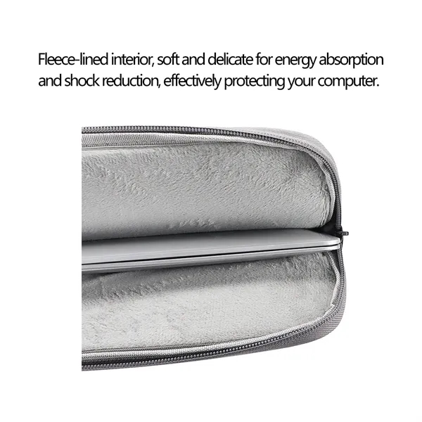 Zippered Shockproof Waterproof Dual-Layer Laptop Pouch Bag - Zippered Shockproof Waterproof Dual-Layer Laptop Pouch Bag - Image 5 of 9