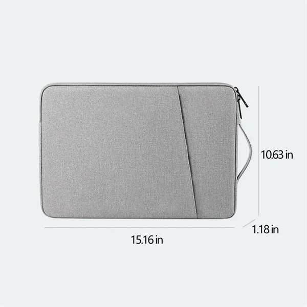 Zippered Shockproof Waterproof Dual-Layer Laptop Pouch Bag - Zippered Shockproof Waterproof Dual-Layer Laptop Pouch Bag - Image 8 of 9