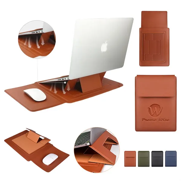 Folding Magnetic Cooling Stand Laptop Sleeve Bag Mouse Pad - Folding Magnetic Cooling Stand Laptop Sleeve Bag Mouse Pad - Image 0 of 10