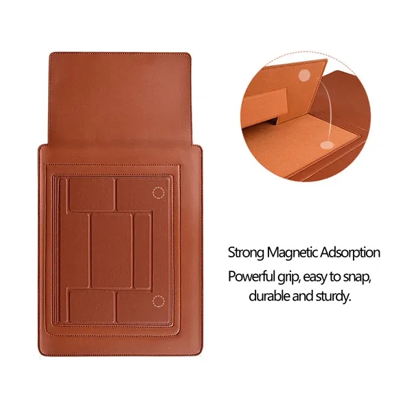 Folding Magnetic Cooling Stand Laptop Sleeve Bag Mouse Pad - Folding Magnetic Cooling Stand Laptop Sleeve Bag Mouse Pad - Image 3 of 10