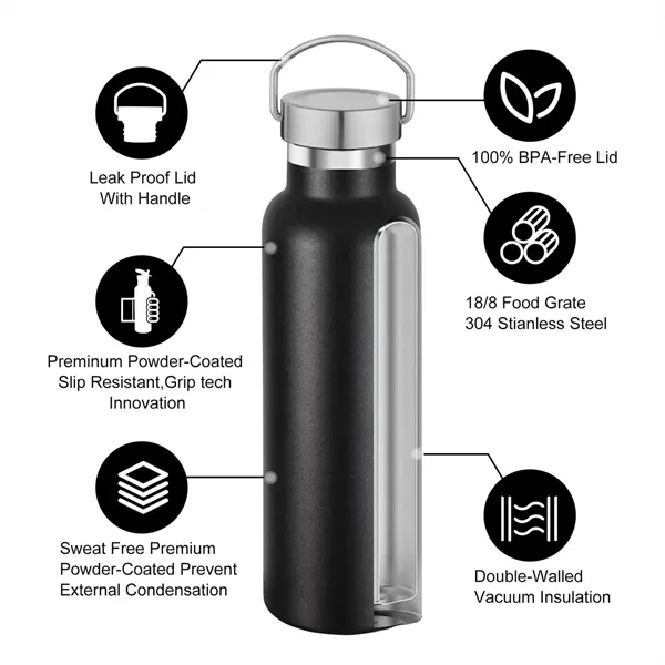 Large-mouth Thermos Cup Convenient Sports Water Bottle - Large-mouth Thermos Cup Convenient Sports Water Bottle - Image 2 of 8